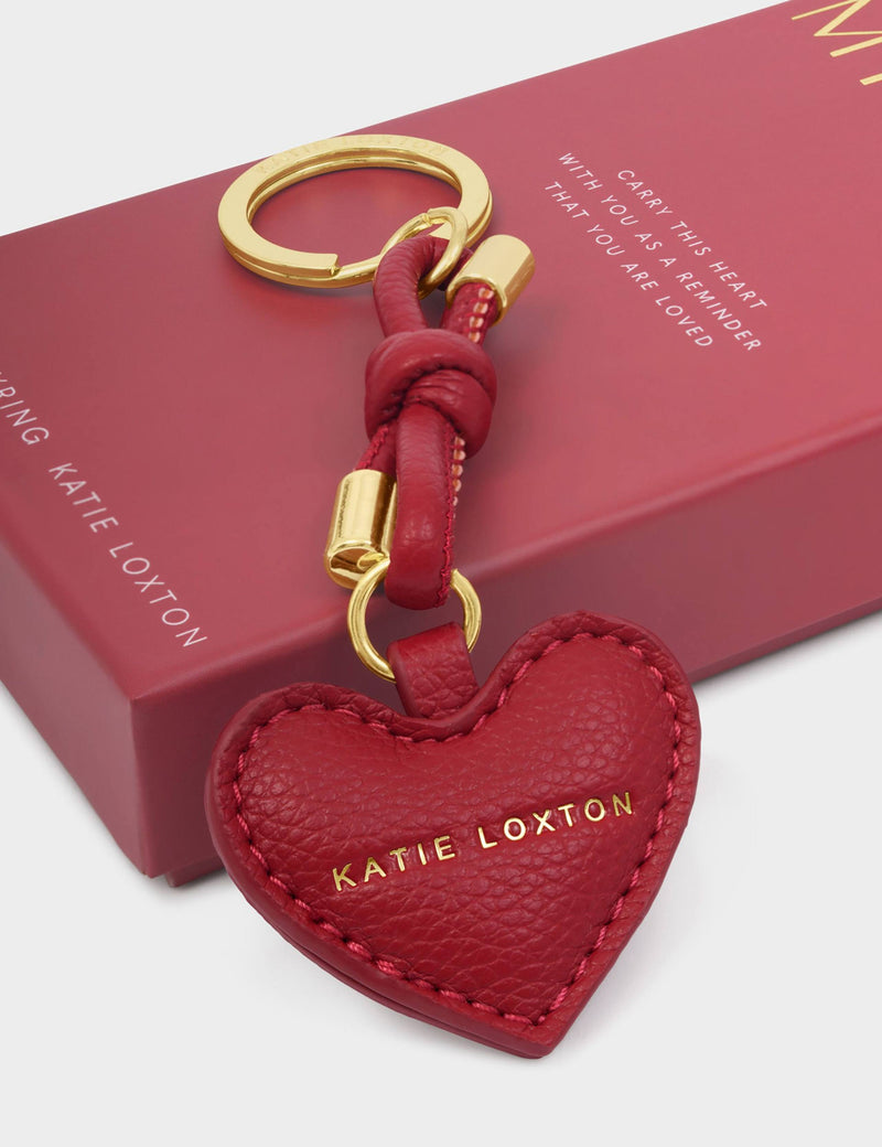 Katie Loxton heart keyring with gift box, imported from the UK