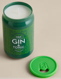 Gin & Tonic scented candle in glass jar, imported from the UK
