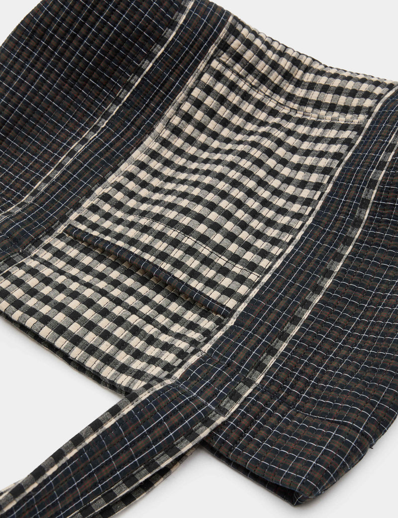M&S Gingham Shopper patchwork bag, imported from the UK