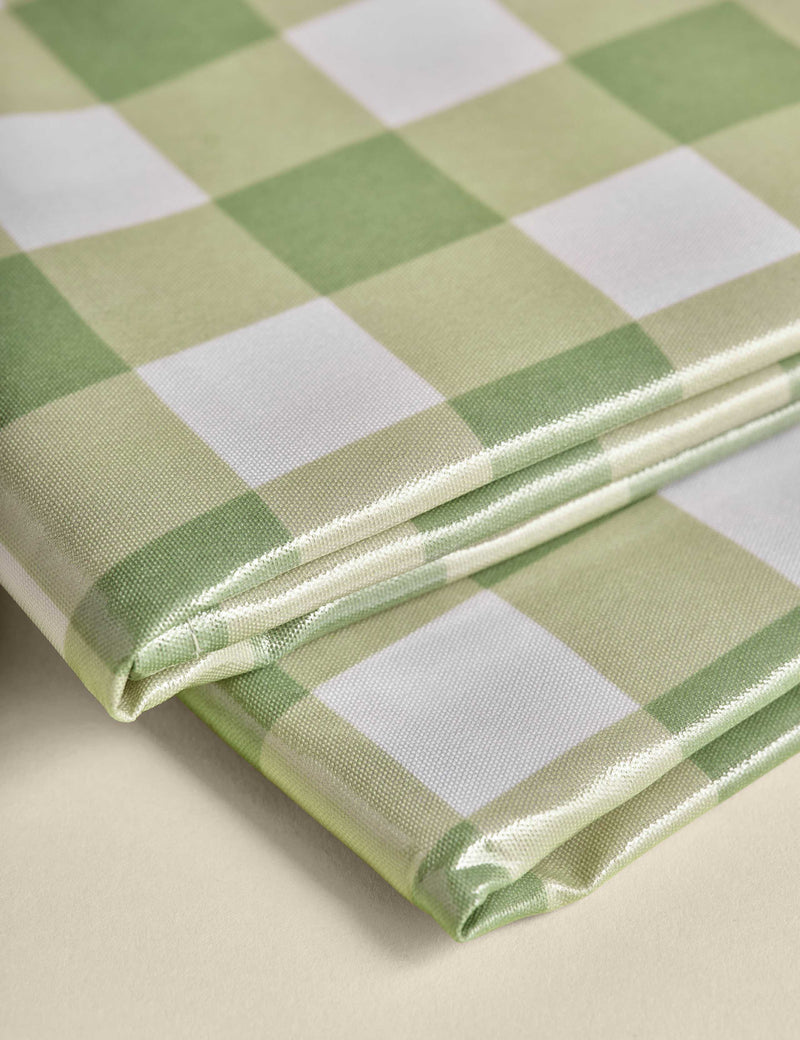 Gingham wipe clean tablecloth 140 x 230 cm, UK version