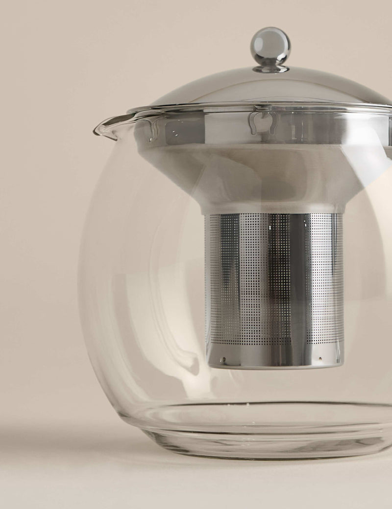 Glass infuser teapot 1.5L (British brand)