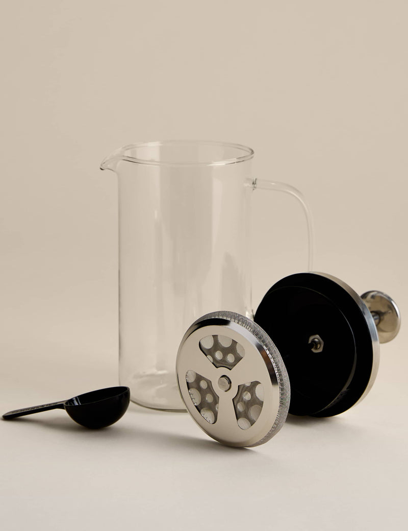 Glass cafetiere 8 cup - British product