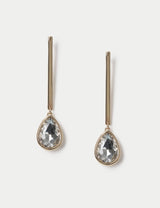 M&S M&S Glass Square and Tear Drop Earrings- Buy online at McGrocer