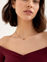 M&S Katie Loxton Gold Coated Enamel Heart Waterproof Necklace- Buy online at McGrocer