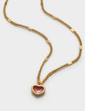 Katie Loxton gold coated heart pendant necklace (British brand)