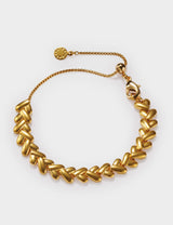 M&S Katie Loxton Gold Plated Heart Link Bracelet- Buy online at McGrocer