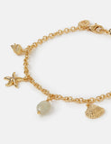 Accessorize gold plated rose quartz pendant necklace, UK version