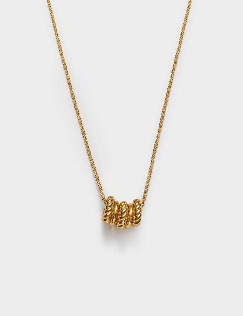 Katie Loxton gold plated rope pendant necklace - British product