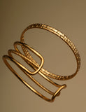 Katie Loxton gold plated bangle open cuff waterproof, imported from the UK