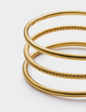 Katie Loxton gold plated bangle open cuff waterproof, imported from the UK