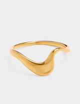 M&S Katie Loxton Gold Plated Wave Waterproof Ring 30mm x 120mm- Buy online at McGrocer
