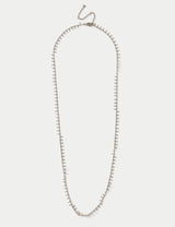 M&S Gold Tone Edge Detail Long Necklace- Buy online at McGrocer