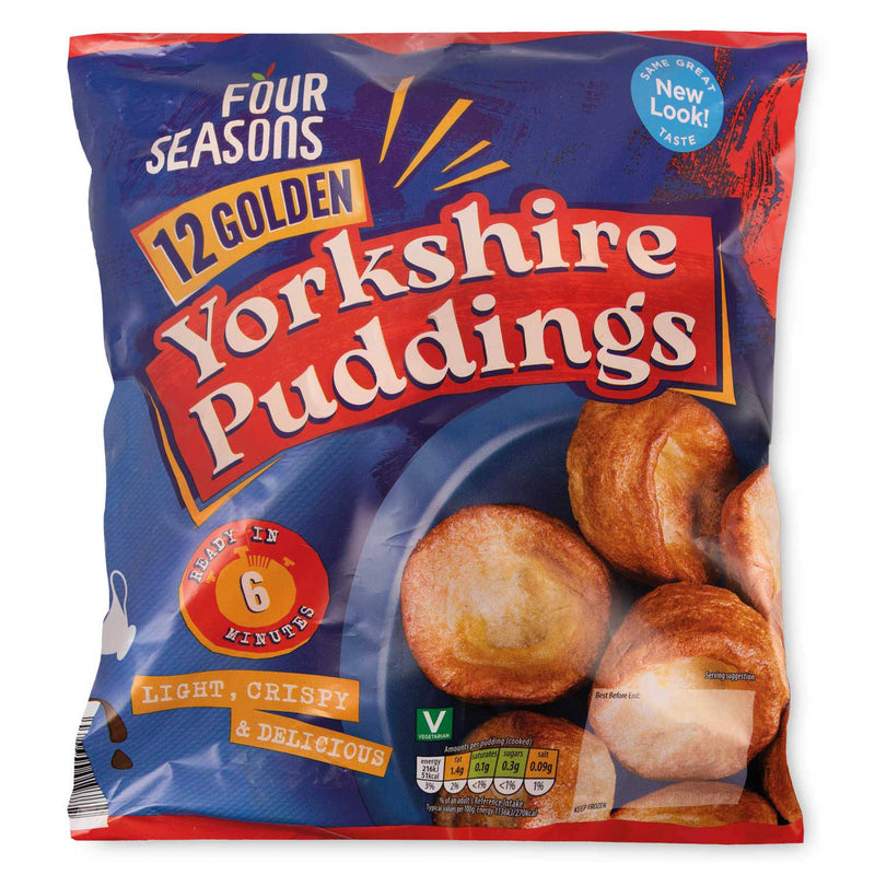Golden frozen Yorkshire puddings ready in 6 minutes - British product