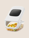 Oxo Good Grips vegetable chopper with easy-pour opening, imported from the UK