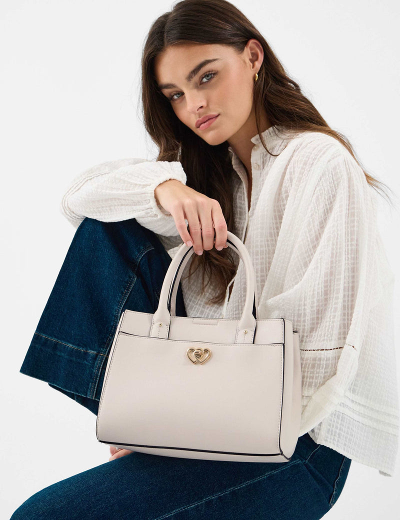 Accessorize Grab Bag with gold-tone heart hardware (British brand)