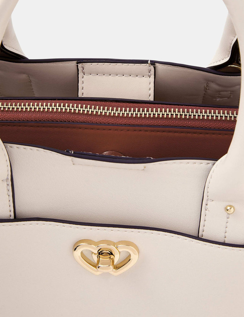 Accessorize Grab Bag with gold-tone heart hardware (British brand)