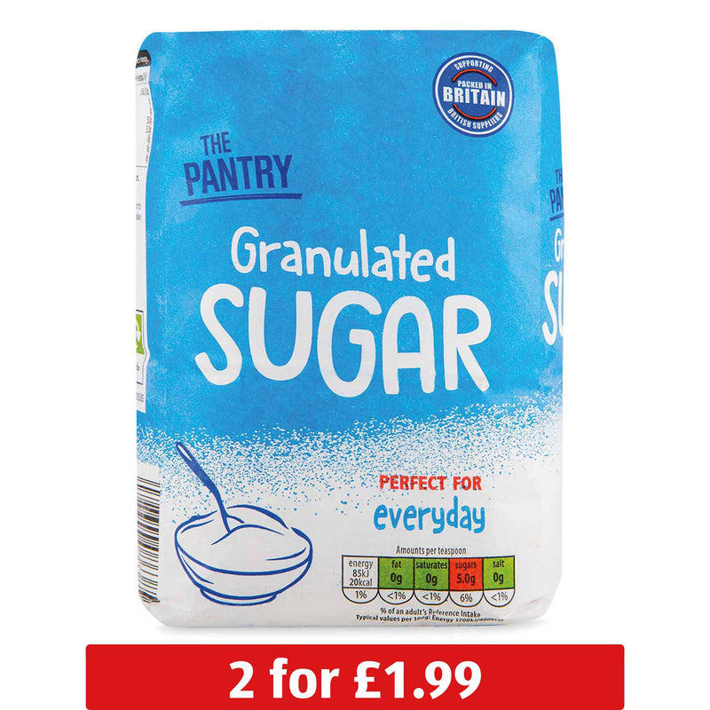 Granulated sugar for baking and drinks, UK version
