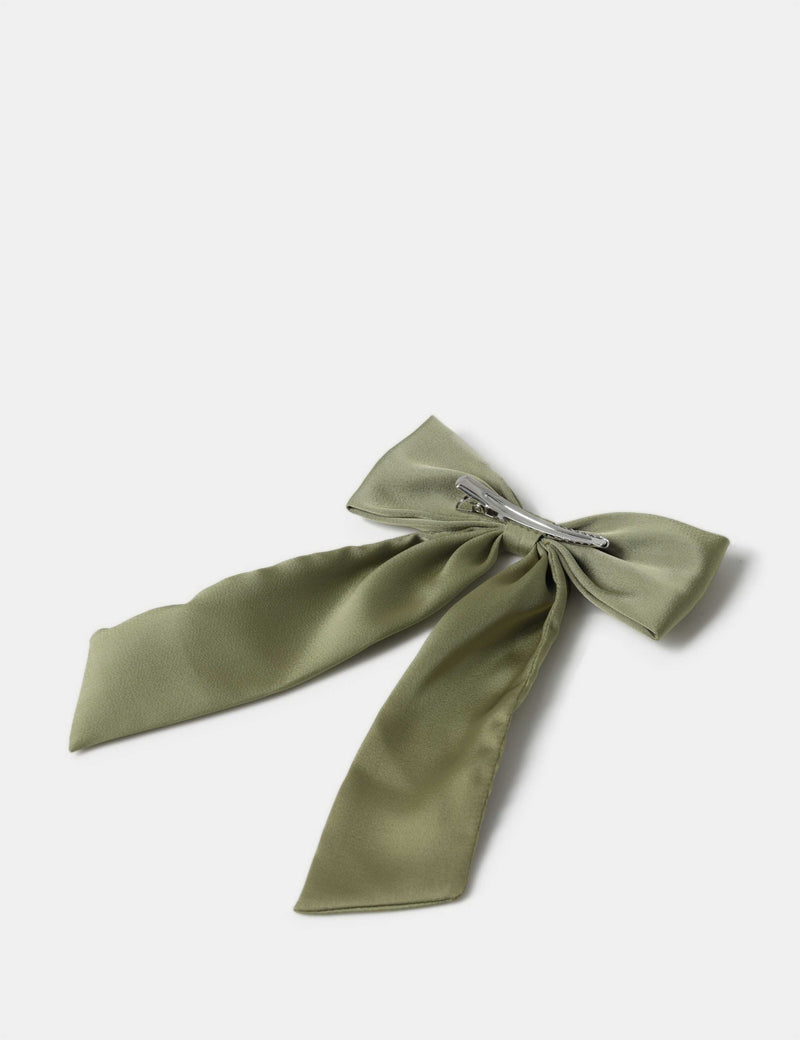 OG green large hair bow - British product