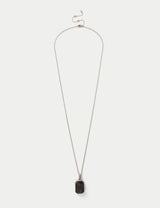 M&S Grey Natural Stone Pendant Necklace- Buy online at McGrocer