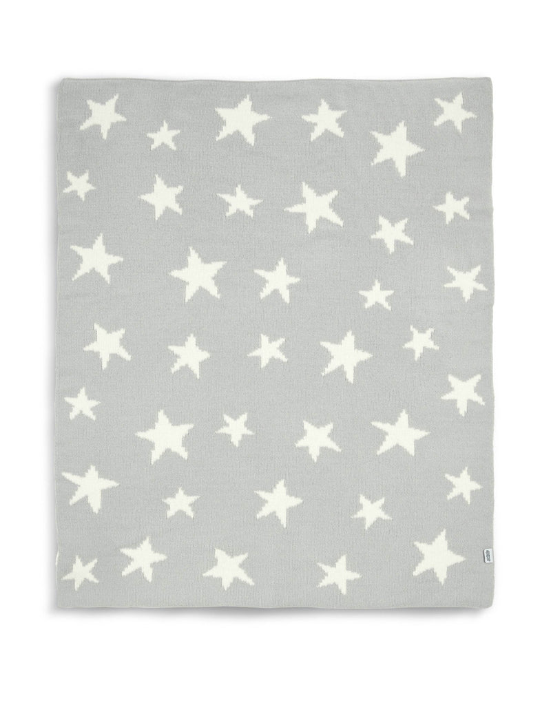 Mamas & Papas grey chenille star print shawl, UK version