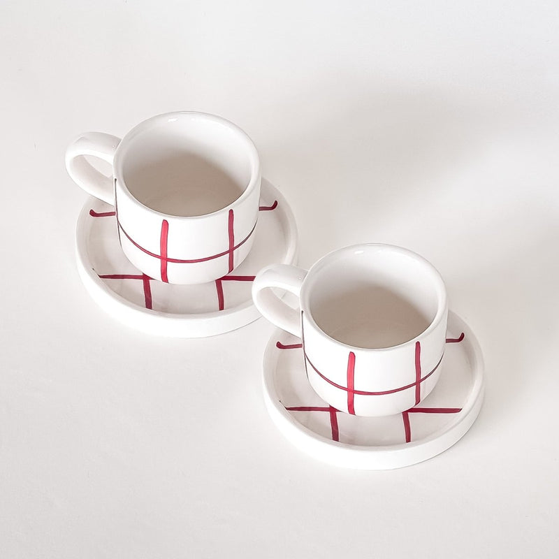 Magazin Minori Grid espresso cup set of 2 - British product