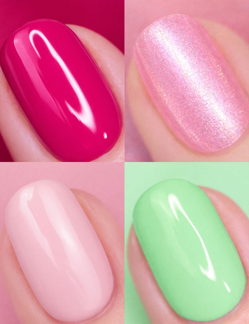Nails.INC Guava Over Drama nail polish quad set, UK version