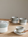 Nkuku set of 2 cream juniper drop mugs, UK version