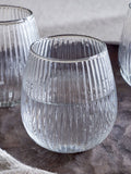 Nkuku set of 4 clear Otuba tumblers, imported from the UK