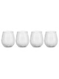 Nkuku set of 4 clear Otuba tumblers, imported from the UK