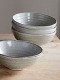 Nkuku grey earthenware dinnerware set 12 piece (British brand)