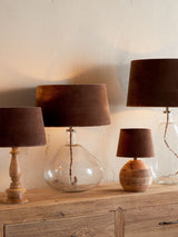 Next Nkuku Mocha Mendai Velvet & Linen Large Lampshade- Buy online at McGrocer