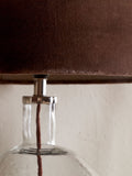 Nkuku Mocha Mendai Velvet & Linen large lampshade (British brand)