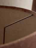 Nkuku Mocha Mendai Velvet & Linen large lampshade (British brand)