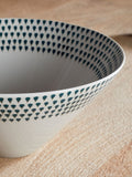 Nkuku cream juniper drop serving bowl medium, imported from the UK