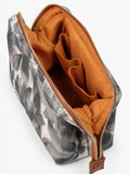 Harlequin Grounded Earth washbag in charcoal small size - British product