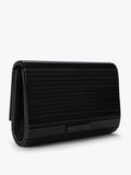 Kurt Geiger London black Party Eagle Drench clutch bag, imported from the UK