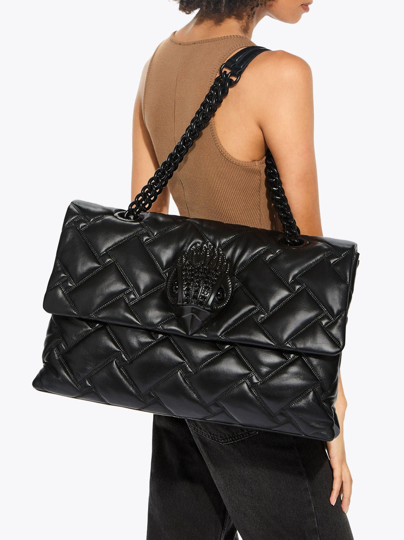 Kurt Geiger Micro Kensington Bag black glitter with crystals - British product