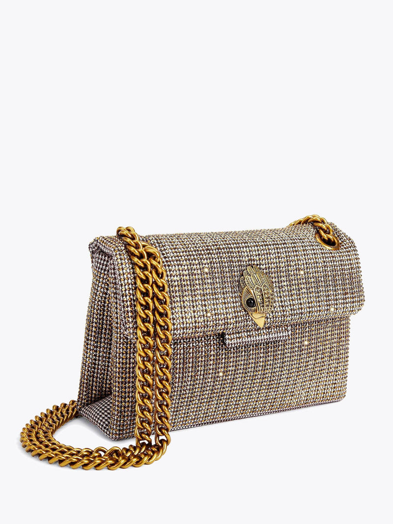 Kurt Geiger London Mini Kensington Bag houndstooth fabric - British product