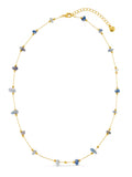 Orelia London gold tone sodalite chip necklace - British product