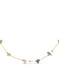 Orelia London gold tone sodalite chip necklace - British product