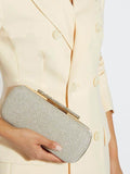 Dune London body clutch bag, gold chain, synthetic rubber (British brand)