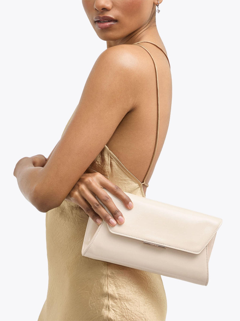 Carvela Cream Spirit clutch bag (British brand)