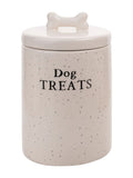 Widdop White Paw Prints dog treat jar, UK version