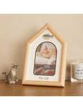 Widdop Brown cat house photo frame 4x6 inch (British brand)