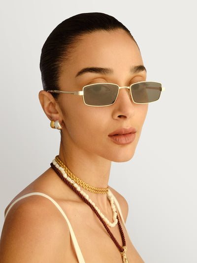 Next Le Specs Gold Bizarro Sunglasses- Buy online at McGrocer