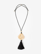 Next Mint Velvet Cream Shell Resin Tassel Pendant Necklace- Buy online at McGrocer