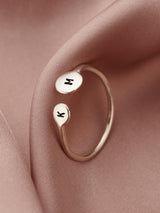 Next Posh Totty Designs Silver Mummy and Baby Initial Disc Open Ring- Buy online at McGrocer