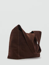 Next Mango Brown Suede Large Shopper Tote Bag- Buy online at McGrocer