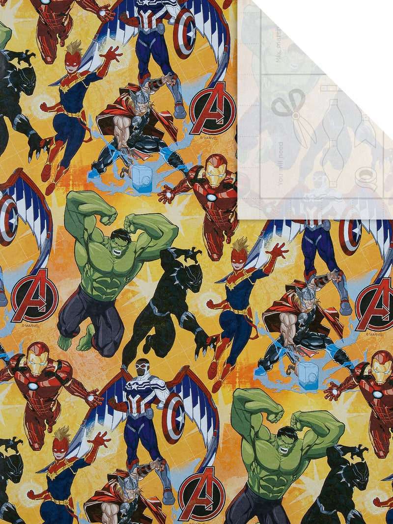 Hallmark Marvel Avengers wrapping paper 3 x 2m rolls - British product