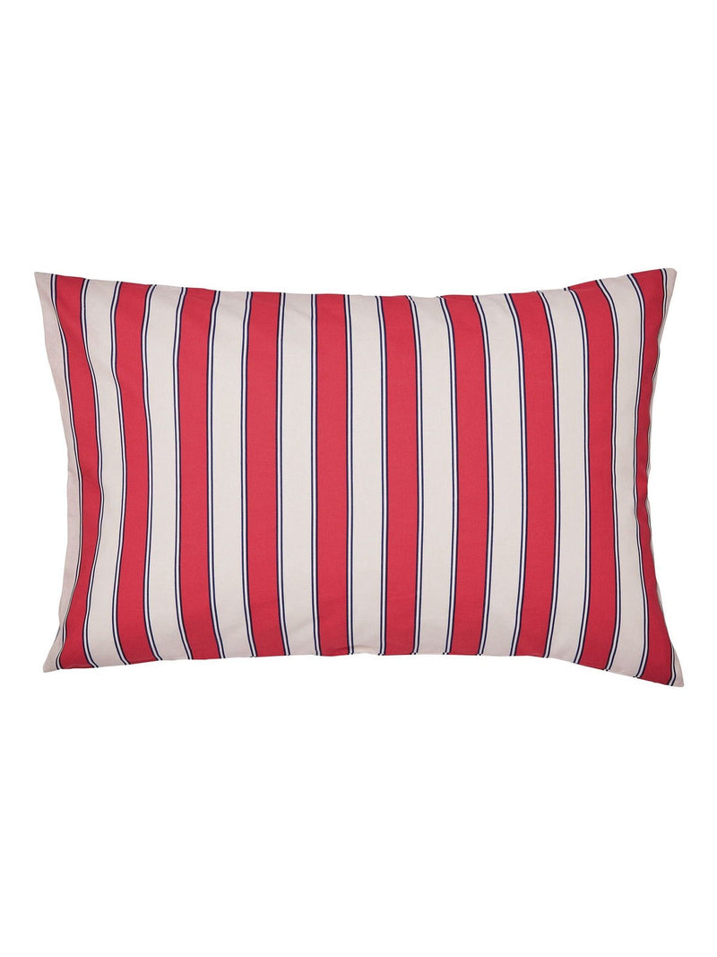 Land & Shore Alec cotton pillowcases in stripe design (British brand)